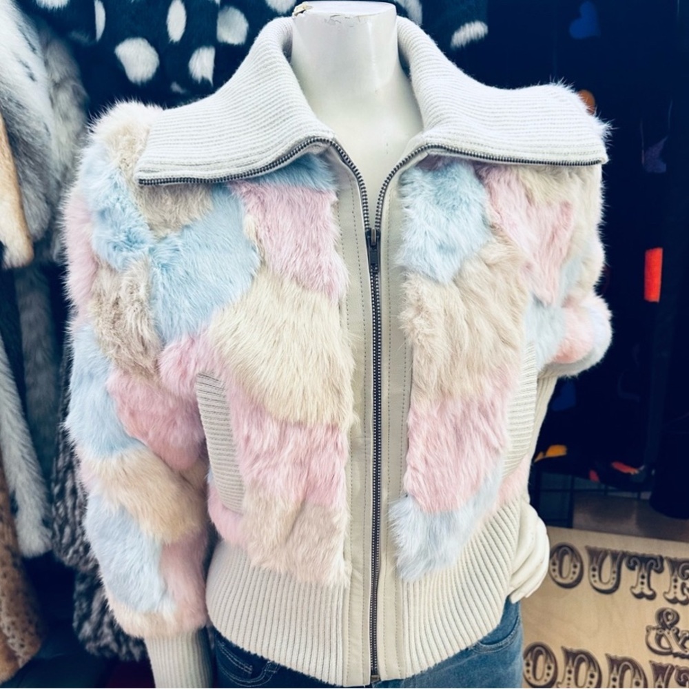 bebe rabbit fur coat